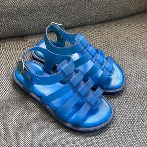 Mini Melissa Mel Dreamed by Melissa Girls Jelly Sandals Open Toe Blue Size 12